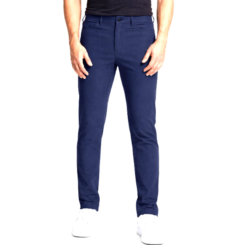Public Rec Workday Pants Slim Fit Tech Mens Navy Stretch Knit Flat Front 38 x 31